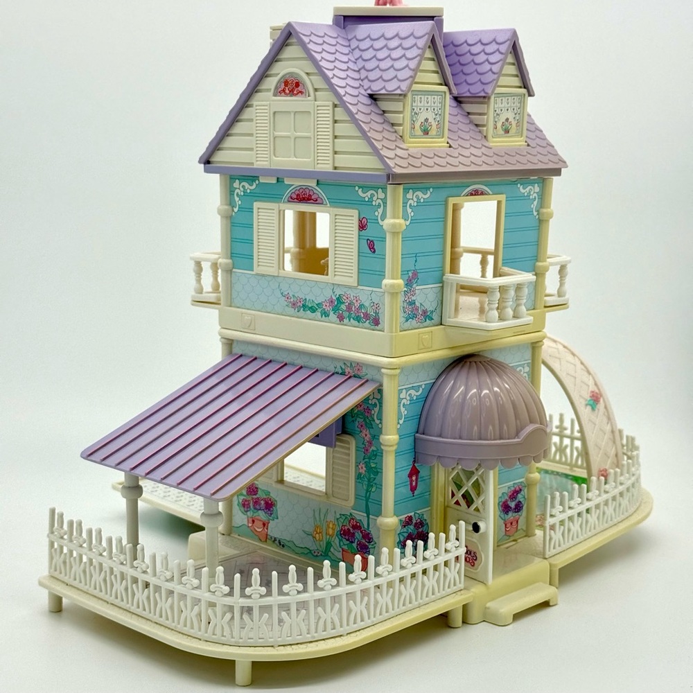 Charming Purple and Blue Dollhouse